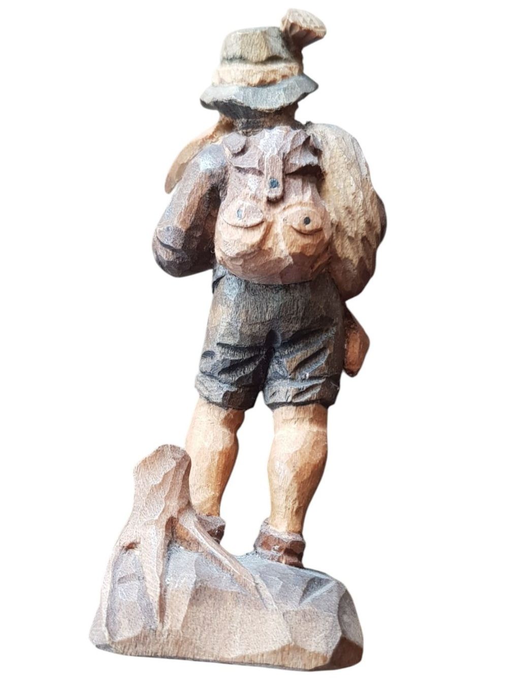 Sculture & Statue: Holzfigur Schnitzerei - Bergsteiger – Usato da Mörschwil venduto da antiksalon 1