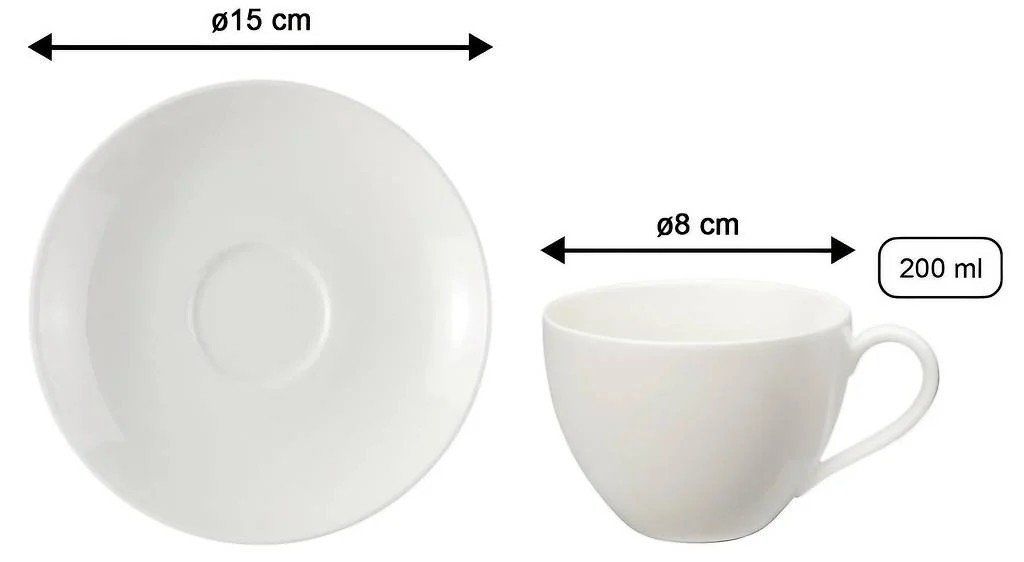 Villeroy & Boch Tazze: Vivo by Villeroy & Boch Basic White Kaffeetassen – Nuovo (secondo la descrizione) da Langnau.i.E venduto da abs