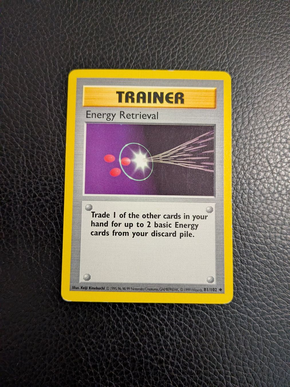 Pokémon Carte collezionabili: 1999 Base Set - Energy Retrieval 81/102 Shadowless Ab 1 – Usato da Paradiso venduto da Pkmn10