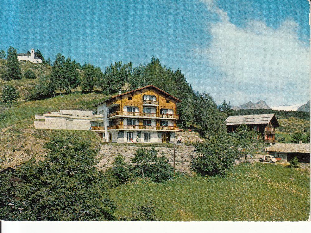 Ansichtskarten: Zeneggen Alpenblick 1975 – Gebraucht aus Bürglen TG von StampGraf