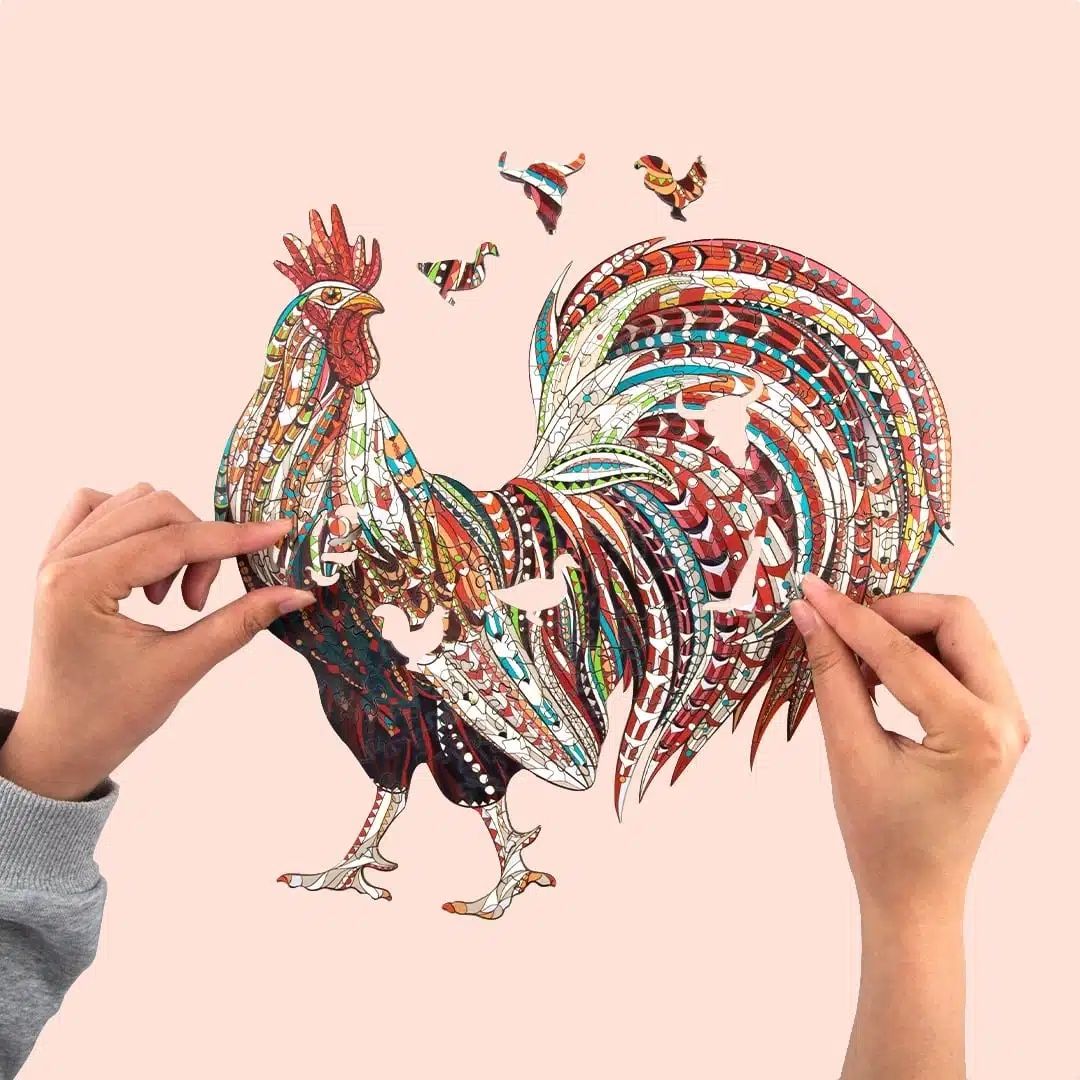 Puzzle: Holzpuzzle Hahn 200 Teile – Nuovo e nell'imballaggio originale da Grenchen venduto da BR2358