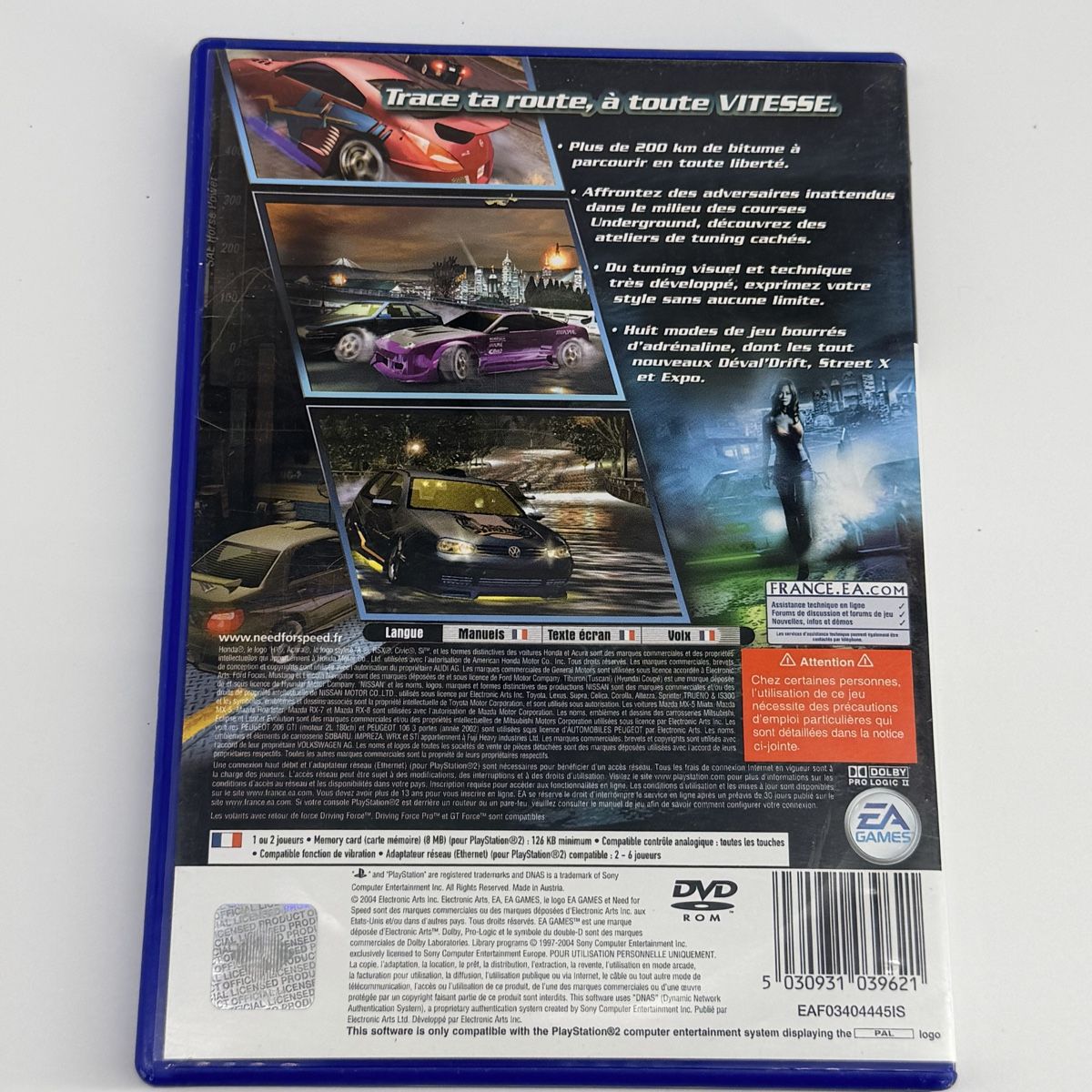Sony Giochi: Need for Speed Underground 2 PS2 Complet PAL FR – Usato da Vessy venduto da _Callidus_ 2