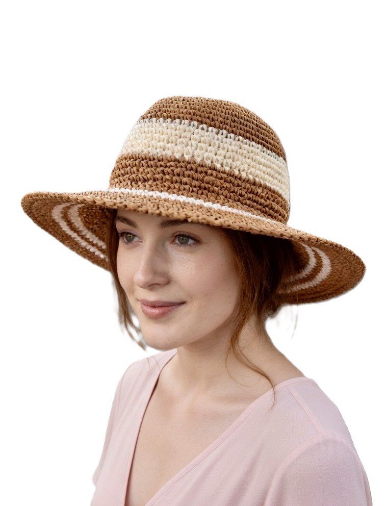 Copricapi, berretti & cappellini: Raffia Hut (Modell Tanja) – Nuovo e nell'imballaggio originale da Surava venduto da Kopfsache 1