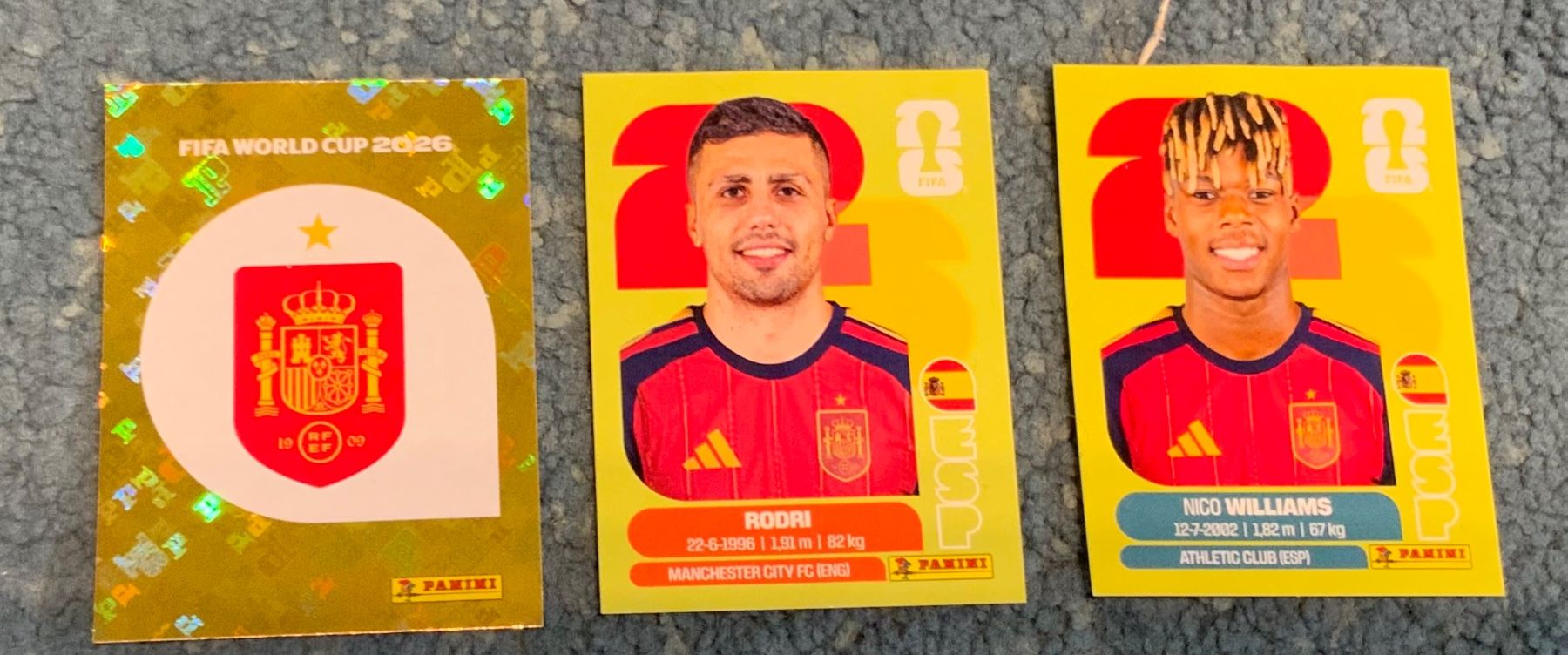 Panini Cartes à collectionner: Panini WM 2026 ESP 1, 10, 17 – Neuf (Voir description) à Ebmatingen par Arsi15