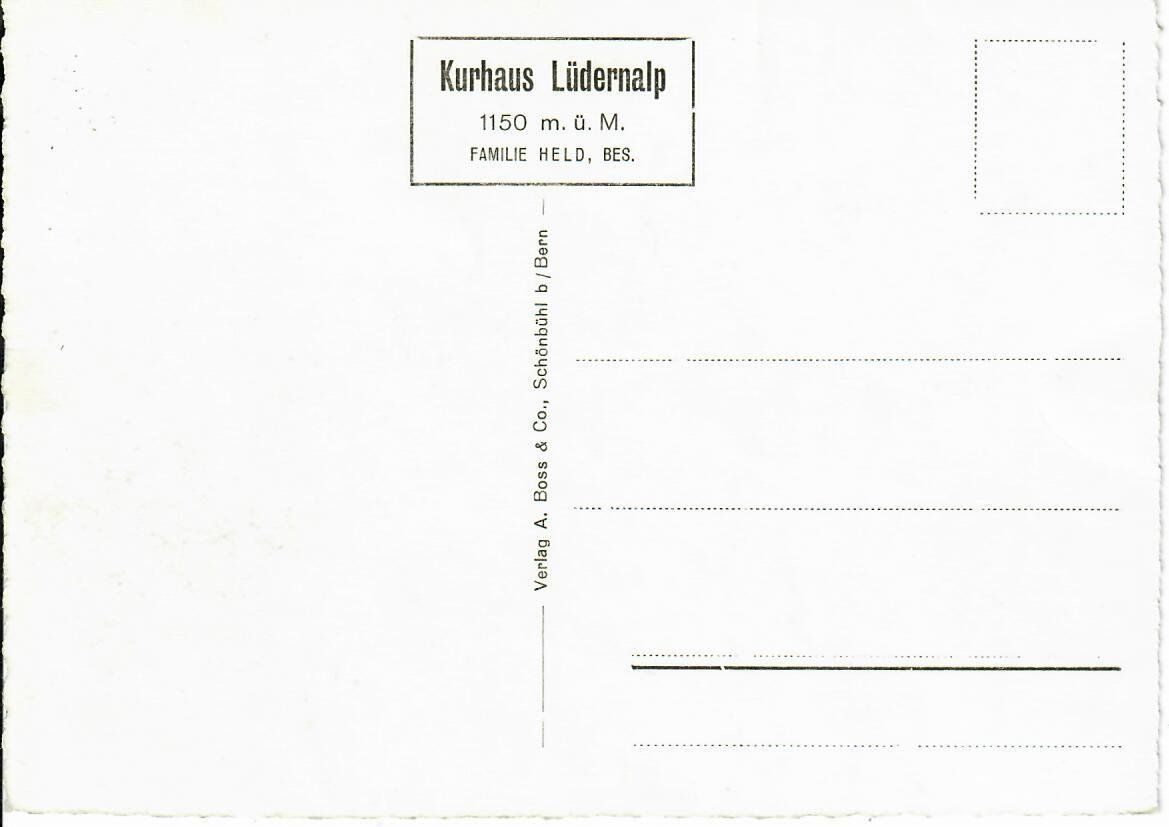 Ansichtskarten: Kurhaus Lüdernalp – Gebraucht aus Hochdorf von Ziegel-16 1