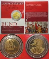 BASEL (BS & BL) 10 Franken (Doppelstäbler) 2001 Bimetall