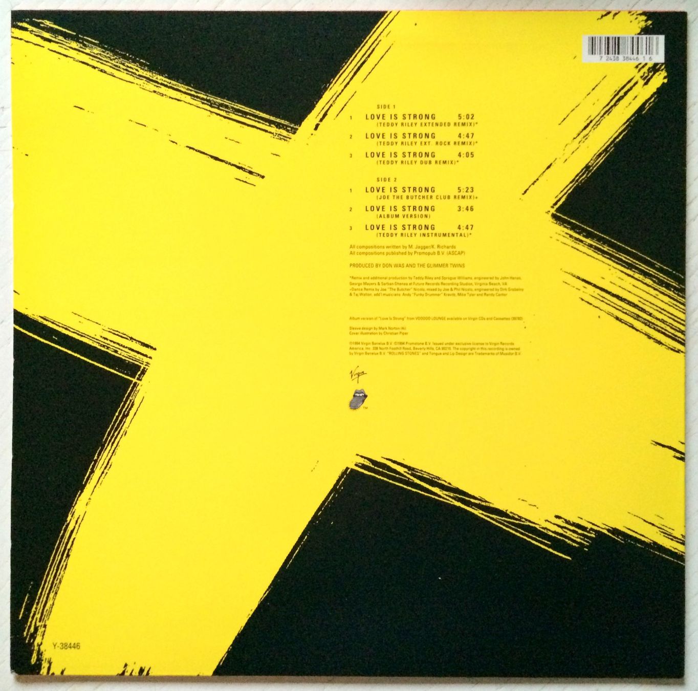 Vinyles: ROLLING STONES - LOVE IS STRONG – D'occasion à Bottens par hotter-than-hell 1