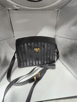 Elegante Maison Mollerus Schultertasche in Schwarz 