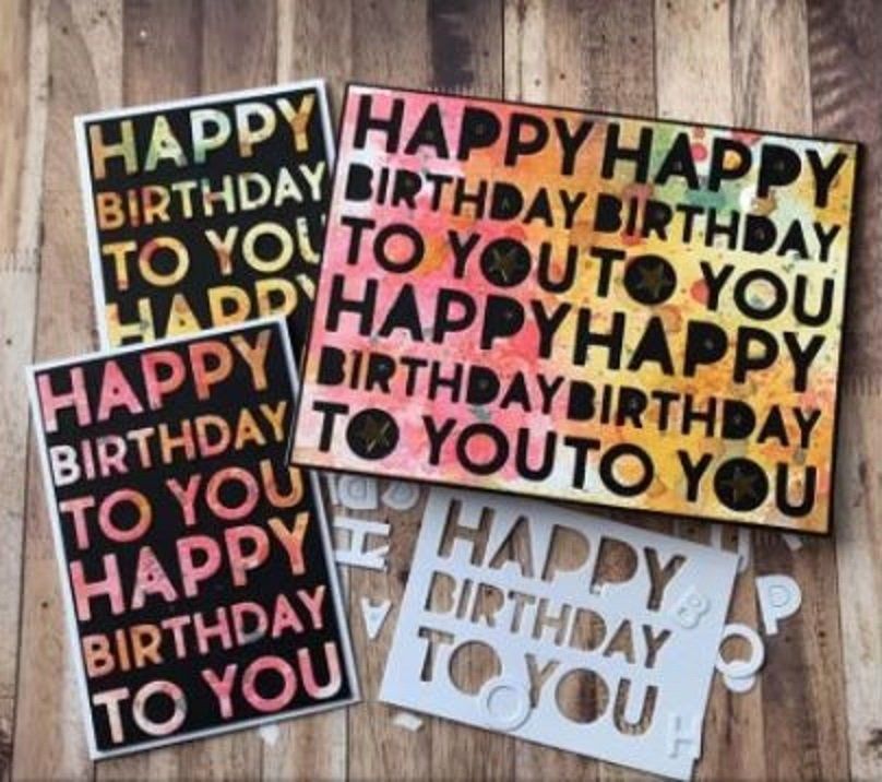 Tim Holtz Pochoirs: Tim Holtz Sizzix Thinlits  ** Bold Text # 1 ** – Neuf avec emballage d'origine à Rubigen par rofi100 1