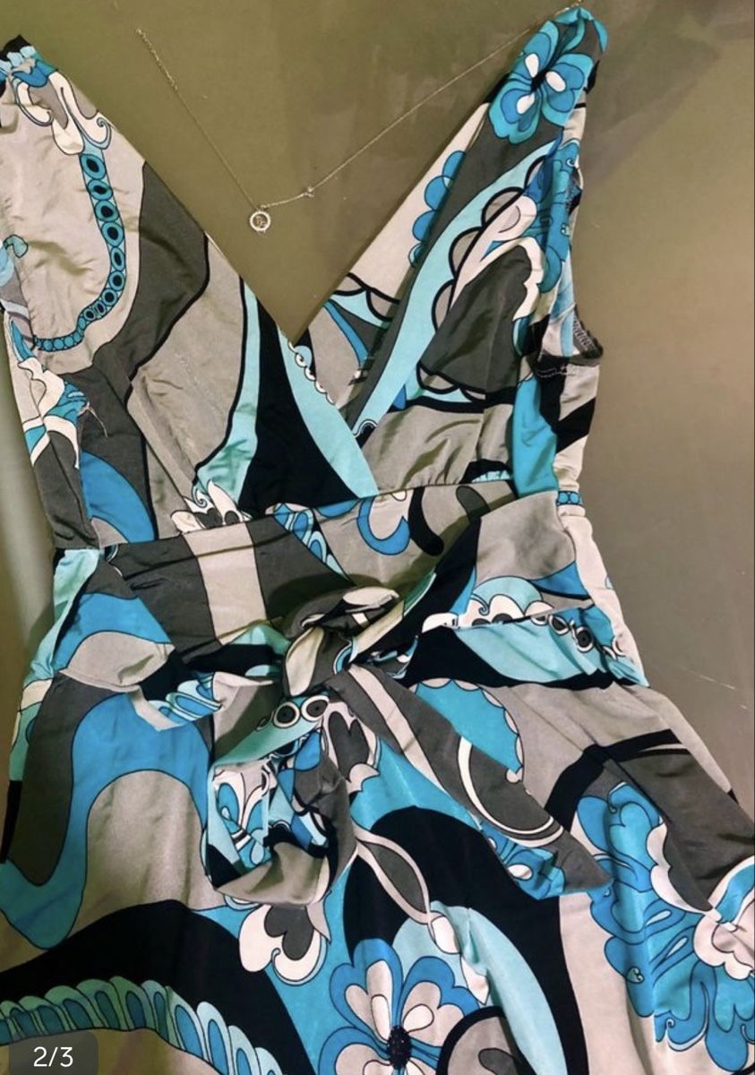 Tuniken: Tunic/shirt blue with abstract pattern size M Forever 21 – Neu (gemäss Beschreibung) aus Kloten von jan_xn8f 1