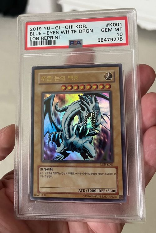 💎 PSA 10 💎 YUGIOH ! 2019 Blue Eyes White Dragon Holo Acheter sur