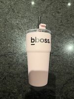 b.boss Edelstahl Thermobecher, Rosa - Neuwertig Top!