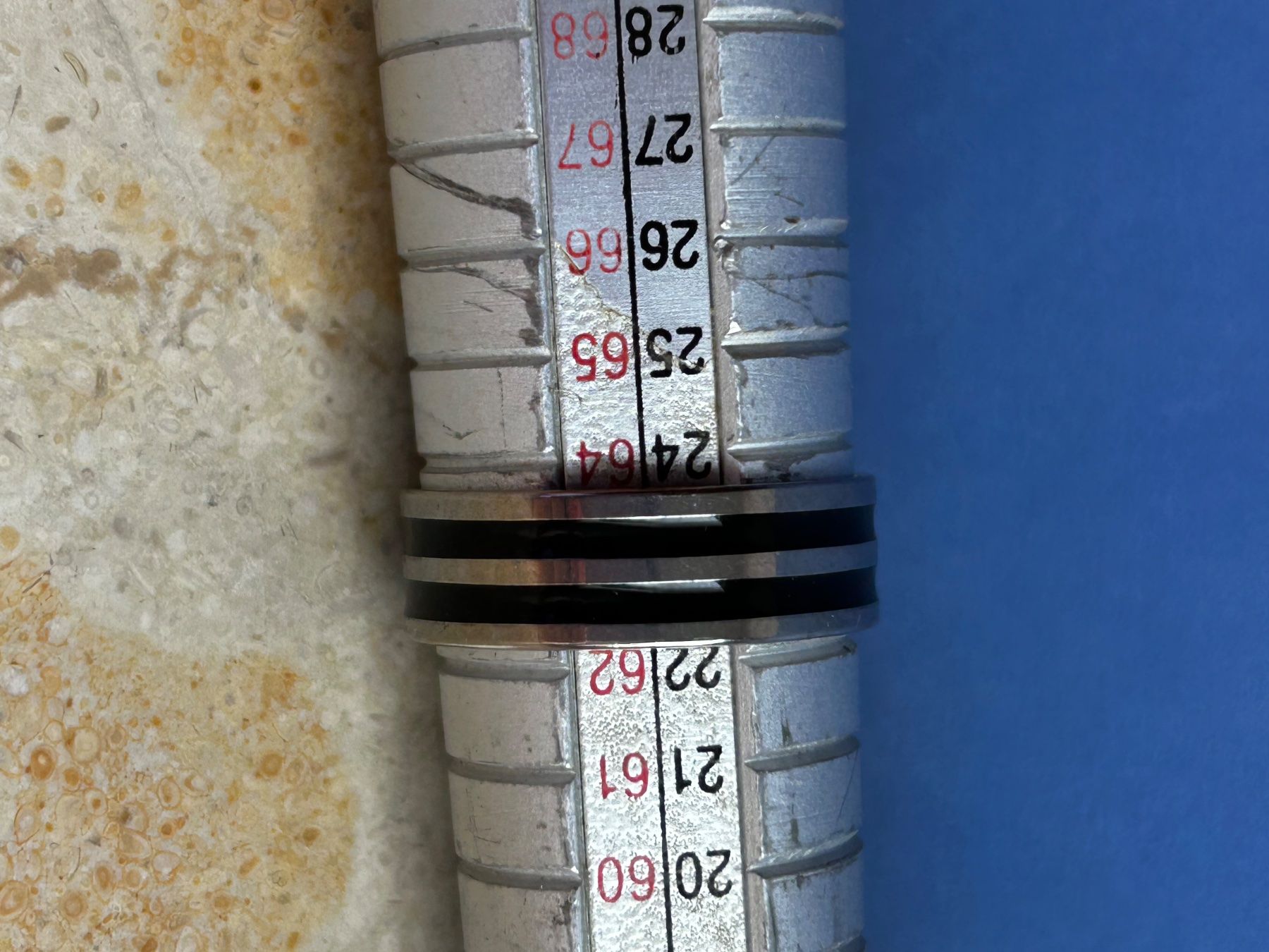 Anelli: Herrnring Stahl 2 black lines (63) – Usato da Laufen venduto da Bellebellezza 7