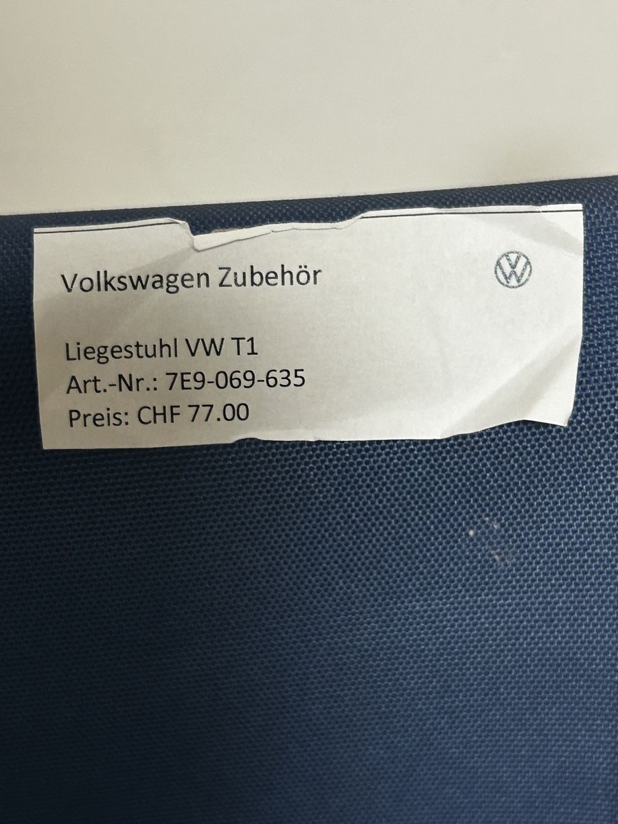Sedie: Sedia a sdraio VW nuovo – Nuovo e nell'imballaggio originale da Agarone venduto da Steffi1903 3