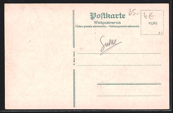 Cartoline postali: Basel, Strasse Steinenring mit Strassenb – Usato da Berlin venduto da bartko-reher 1
