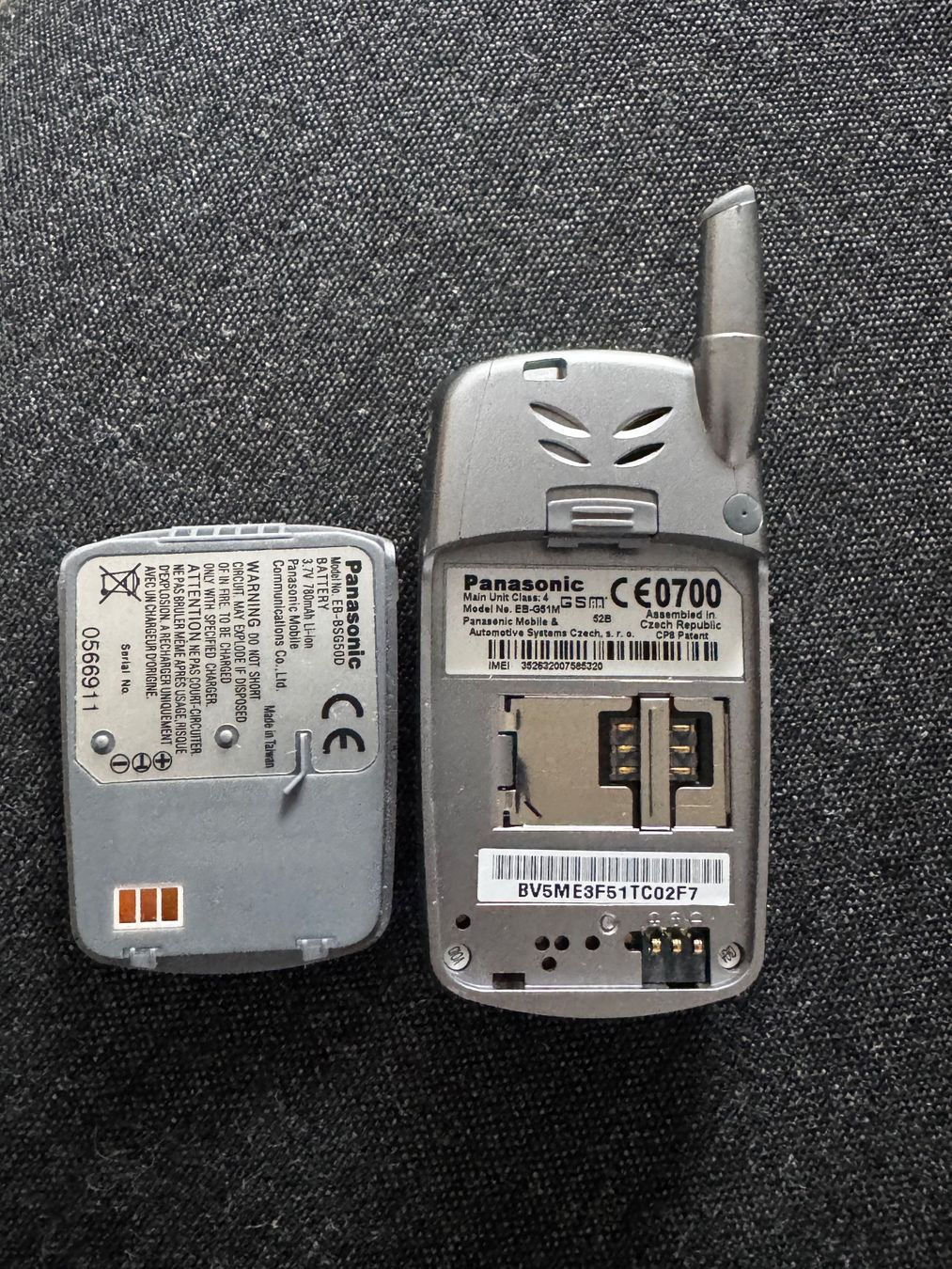 Panasonic Telefoni cellulari / Smartphones: Panasonic EB-G51M – Usato da Engelburg venduto da Sonne0550 1