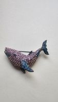 Vintage Brosche funkelnd 5.5cm Top Zustand 