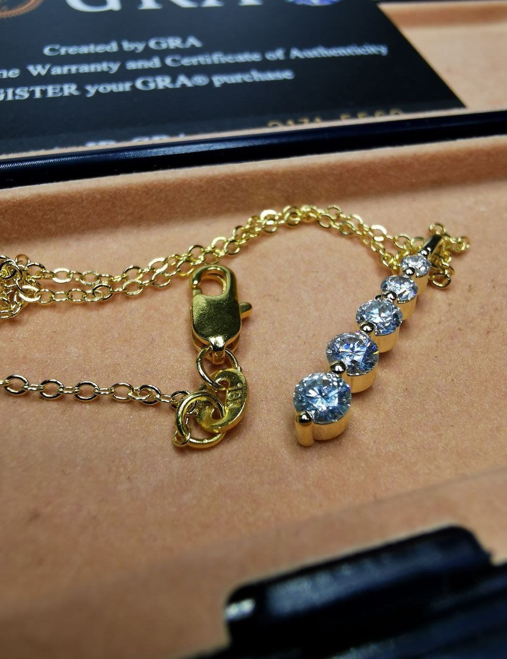 Ketten: Collier avec diamants de moissanite de 0,77 ct GRA – Neu und originalverpackt aus Reconvilier von Tsma67 7