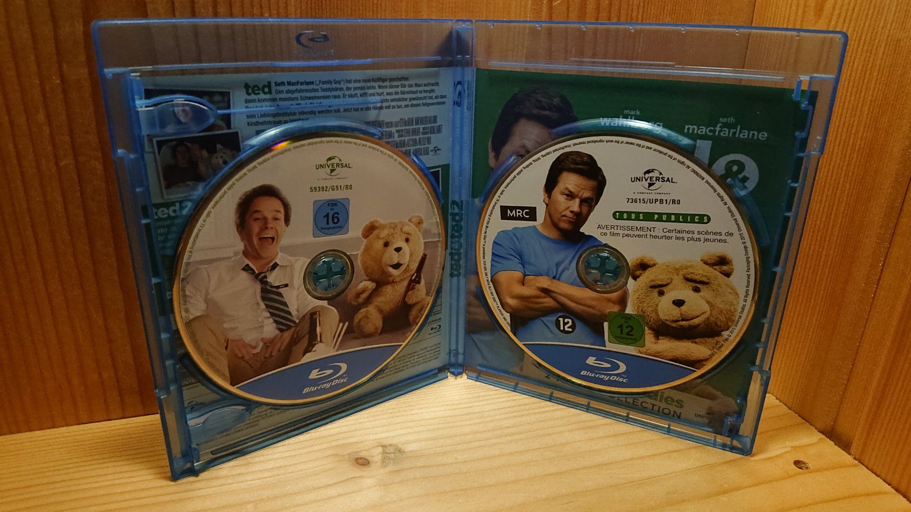 Tous les DVDs: TED 1 und 2 auf Blu-Ray mit Mark Wahlberg – D'occasion à Wilderswil par Exebub 2