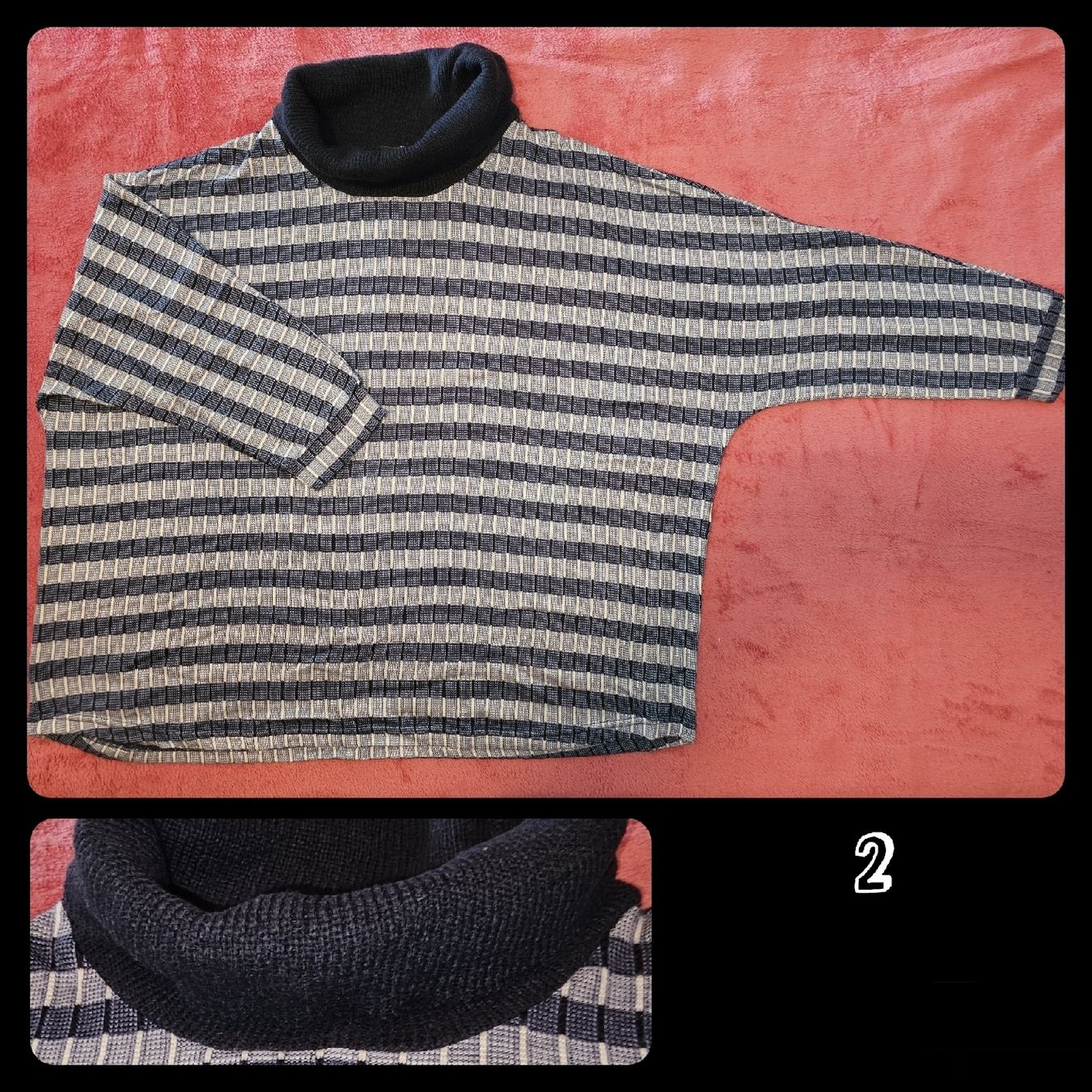 Maglioni & Felpe: Rollkragenpullover, dunkel-/hellblau, XXL, NEU – Nuovo (secondo la descrizione) da Heiden venduto da Taronia