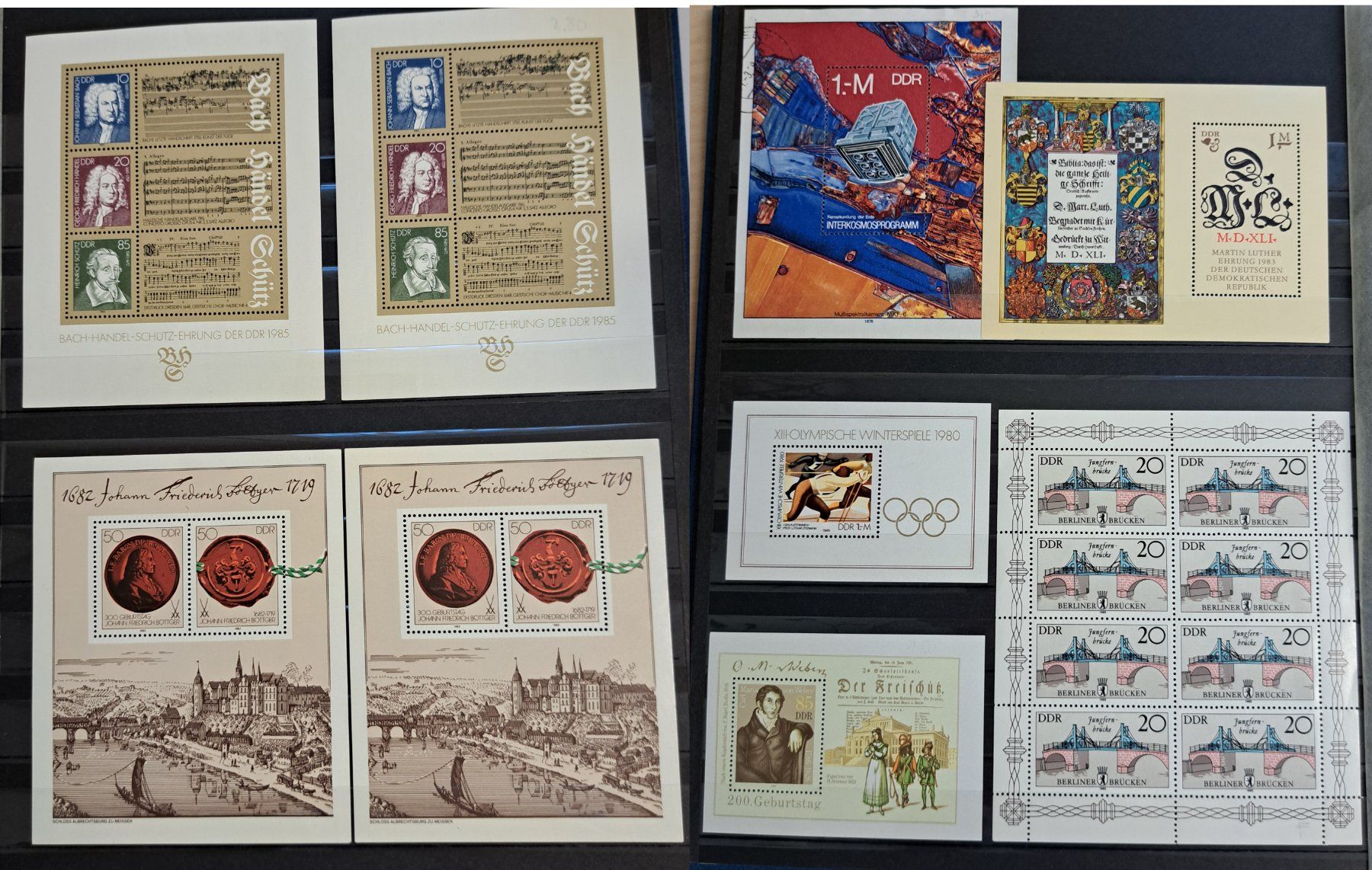Tutti i francobolli: Briefmarkenalbum, Blocks, Bogen "DDR" – Usato da Münchwilen AG venduto da Nesar 4