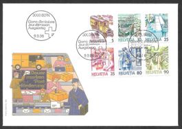FDC Serie 731x - 742x ET Bern 9.9.1986 schön illustriert