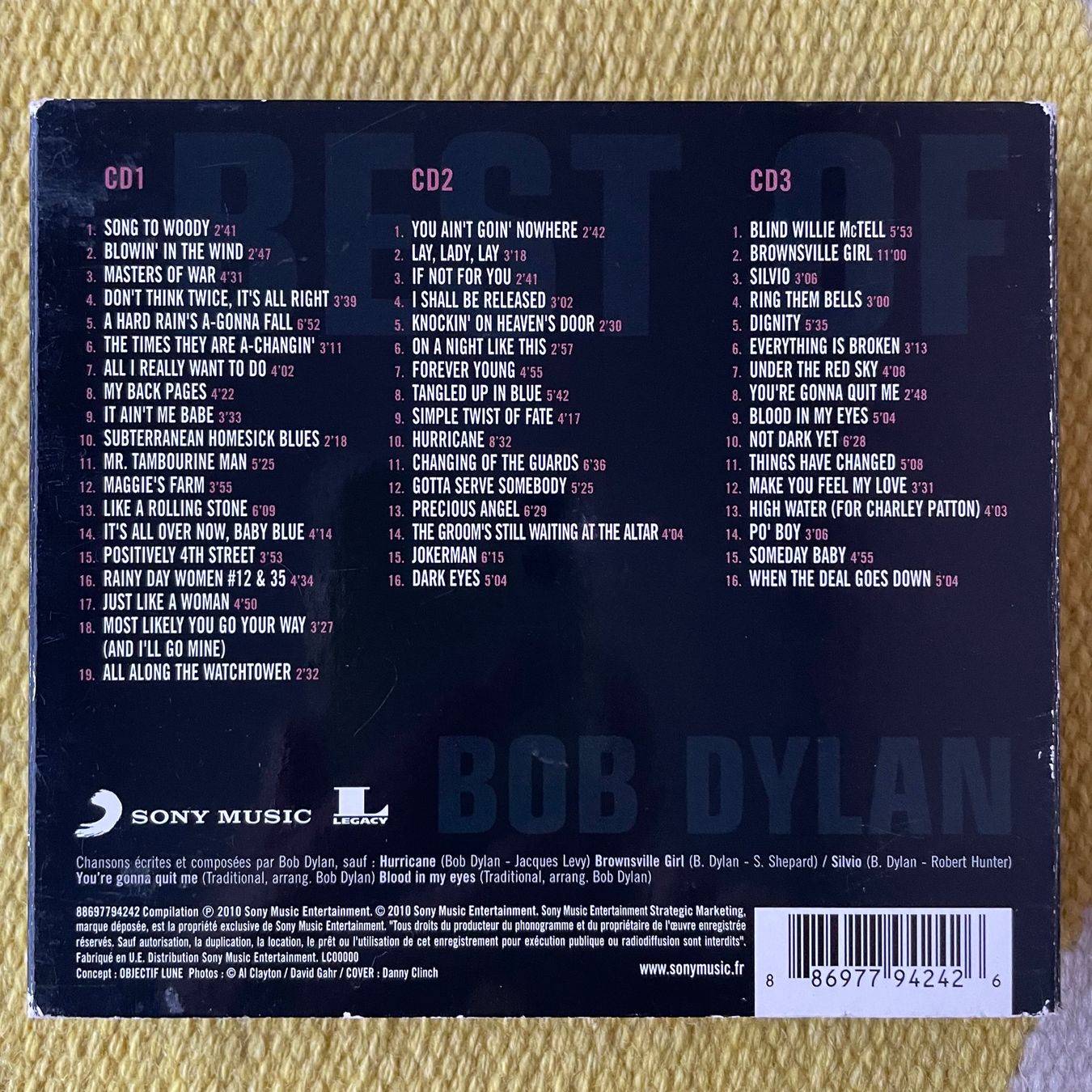 CD: BOB DYLAN-3CD BOX SET BEST OF (DIGIPACK) – Usato da Rorschacherberg venduto da CD-Roli 1