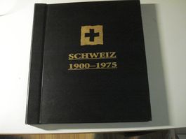 Leeres Falzlos Vordruckalbum Schweiz, 1900-1975, E. Sieger