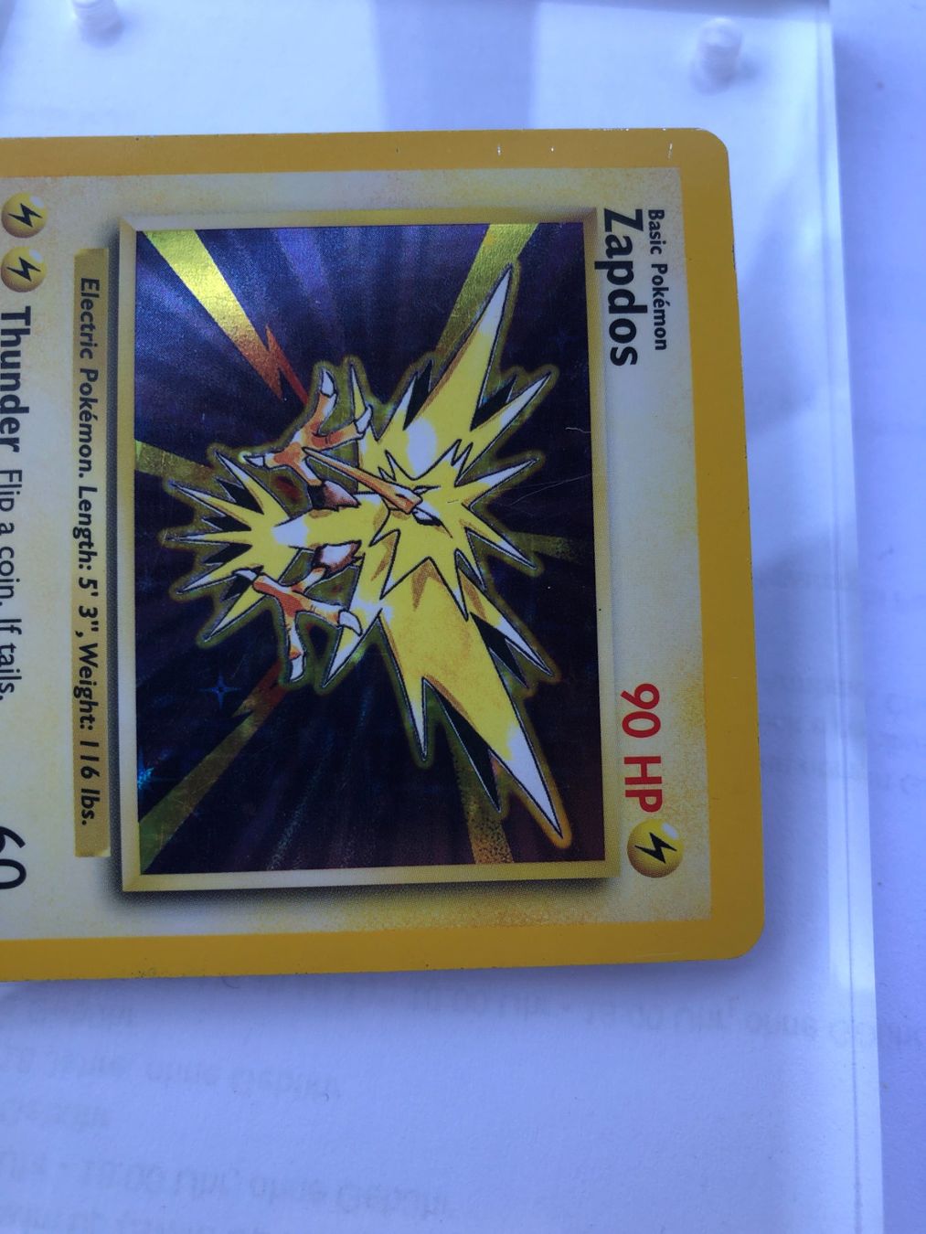 Sammelbilder & Trading cards: Zapdos Holo Base set - PL - ab 1.- – Gebraucht aus Giubiasco von dan_pr8b 4