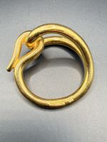 Hermès Jumbo Hook Schalring Scarf Ring Gold Vintage 