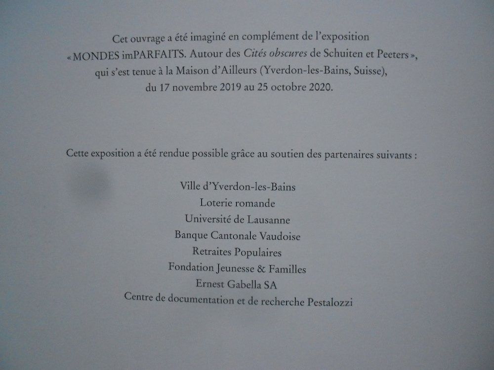 MONDES imPARFAITS AUTOUR DES CITE OBSCURE DE SCHUITEN Kaufen auf Ricardo