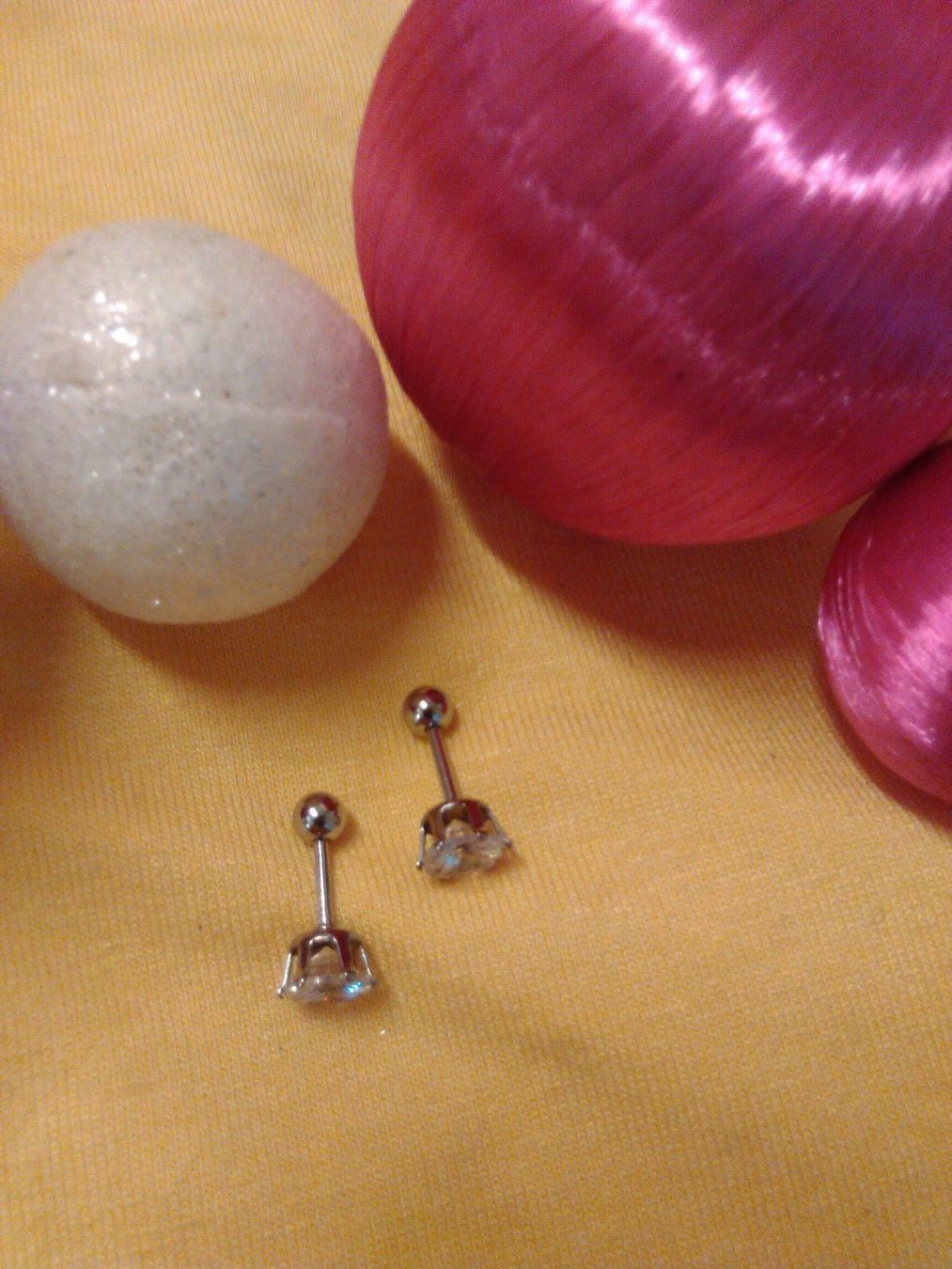 Boucles d'oreille: OHRRINGE EDELSTAHL MIT KRISTALL – Neuf (Voir description) à Basel par bijoutrie_4