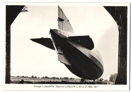 Fotografie Marine Kriegs Luftschiff Zepp