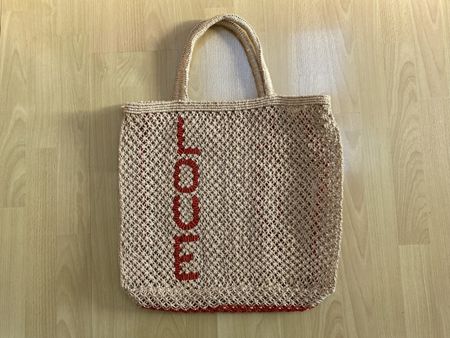 Stricktasche / Jute-Tasche "mcol" Handgemacht Sommer-Tasche