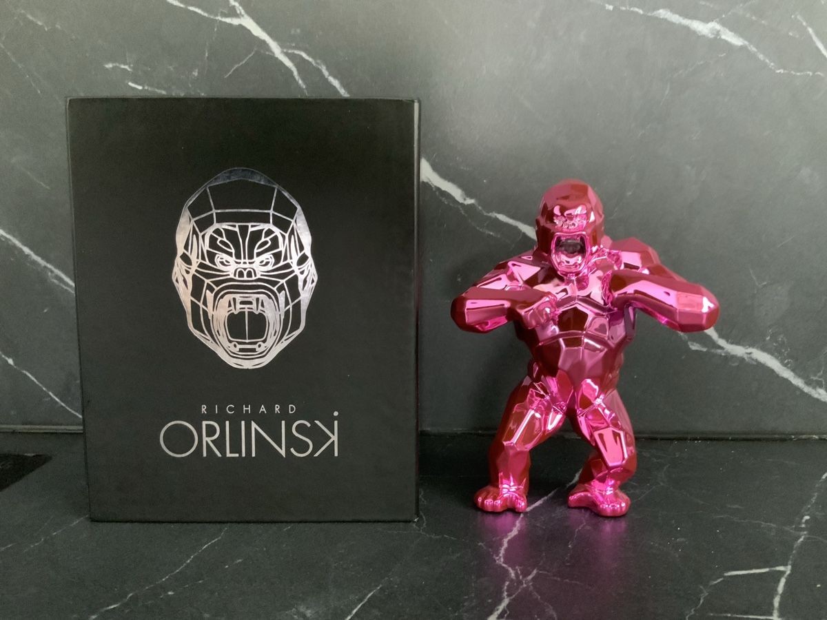 Orlinski Editions Statuette: Kong rose Richard Orlinski – Nuovo e nell'imballaggio originale da Courgenay venduto da Jacquesdr 1