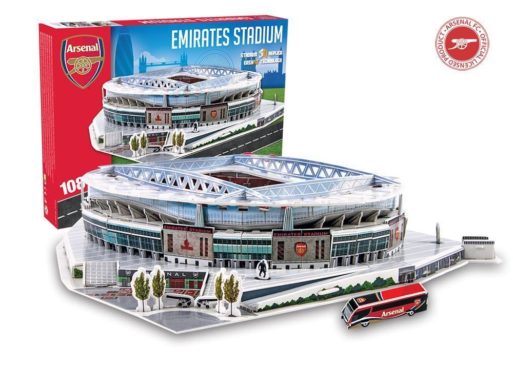 Puzzles: Arsenal FC Stadion 3D Puzzle – Neu und originalverpackt aus Wil SG von Football-Legends