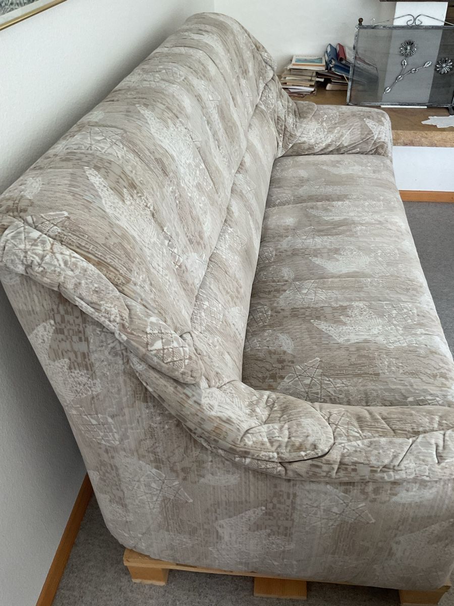 Divani: Sofa 3er, Sitzgruppe, Polstermöbel beige/grau – Usato da Trimbach venduto da Lexli11 2