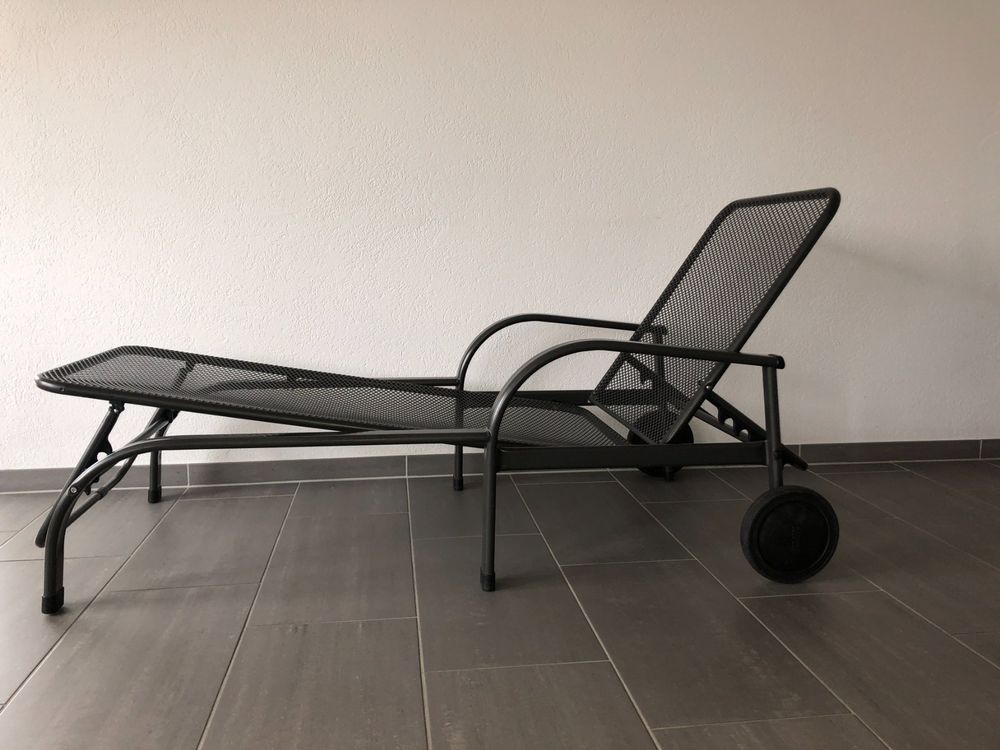 Sonnenliege aus Metall mit Stoffauflage Kaufen auf Ricardo