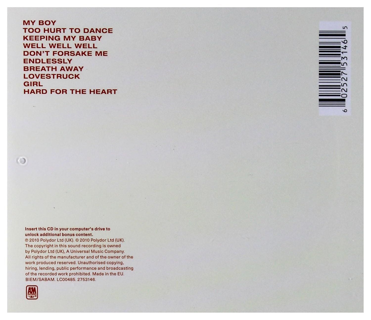 CD: Duffy - Endlessly – Usato da Uzwil venduto da visions77 1