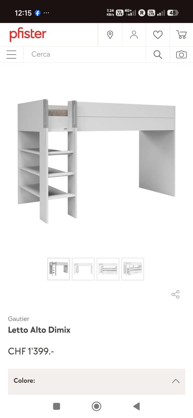 Pfister Lits: Hochbett – D'occasion à Baden par g78_6d6j 1