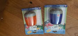 2x auto Flashlight in-rot & Blau, neu 