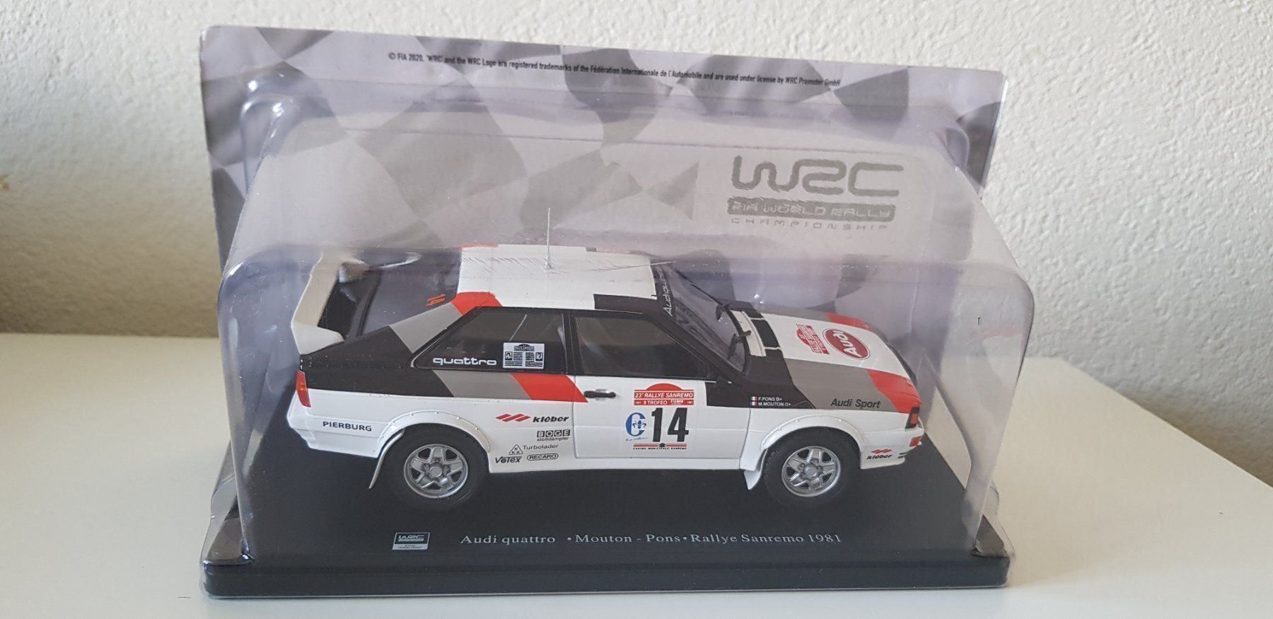 Modellini d'auto: Audi Quattro Rally  1981 Hachette  1/24 – Nuovo e nell'imballaggio originale da Fribourg venduto da 911cc 7