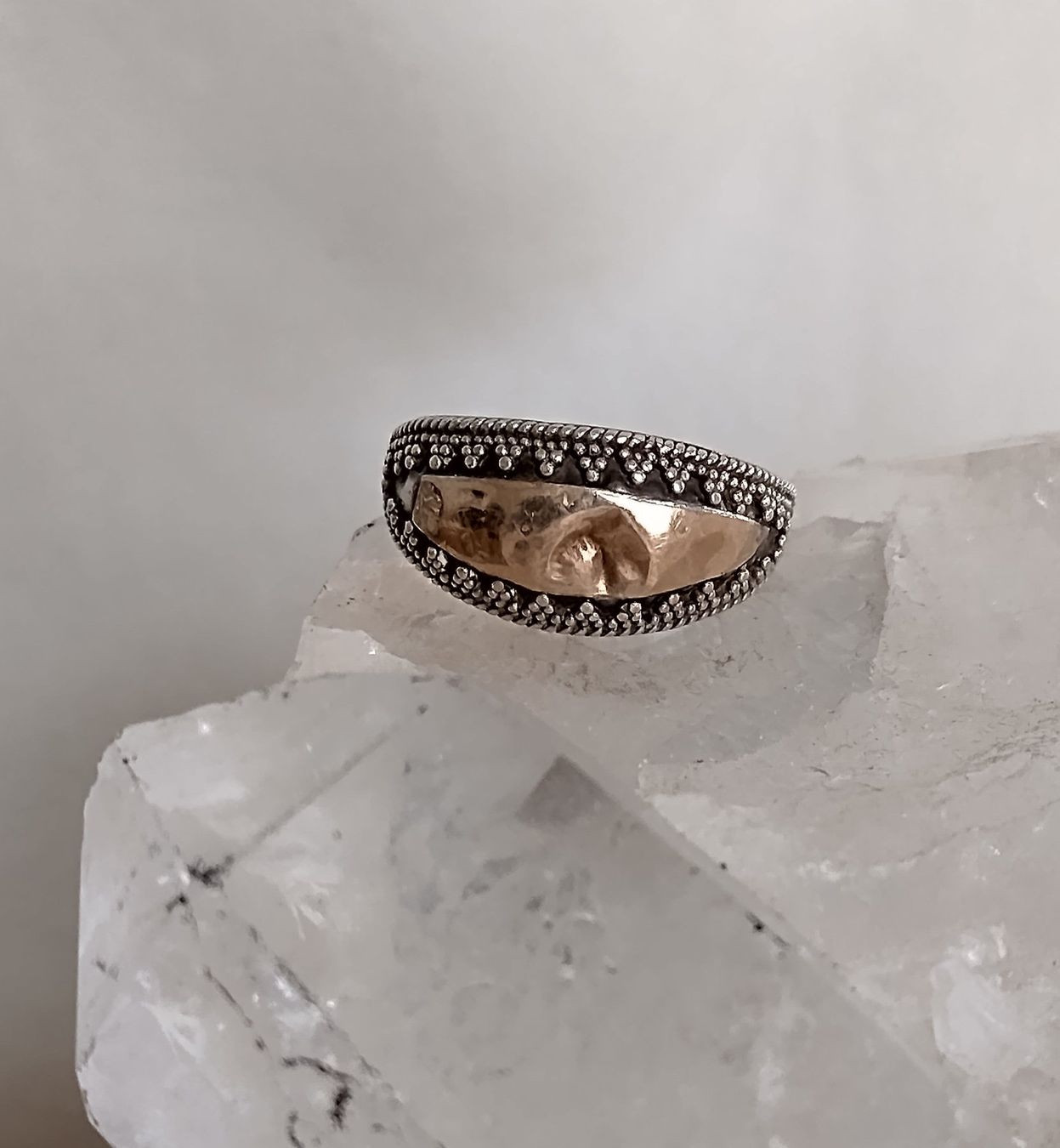 Anelli: VINTAGE RING SILBER 925 MIT GOLDEINLAGE – Usato da Romanshorn venduto da Glitzer-Paradies 2