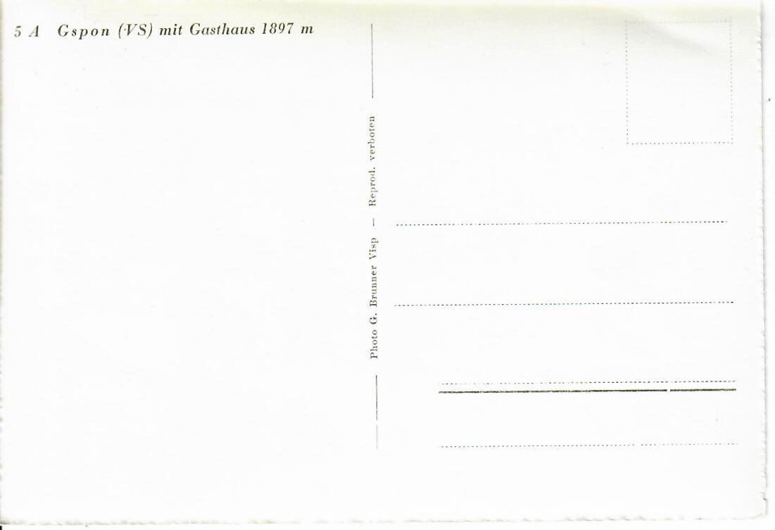 Cartes postales: Gspon VS – D'occasion à Hochdorf par Ziegel-16 1