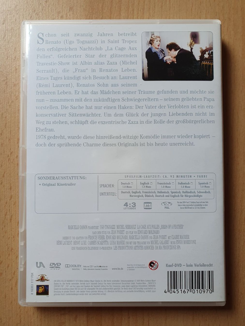 Tous les DVDs: DVD Ein Käfig voller Narren - (1978) – D'occasion à St. Margarethen TG par Schachmatt 1
