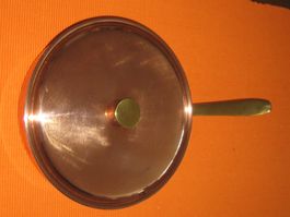 Kupferpfanne "Sauteuse" mit Deckel guter Zustand