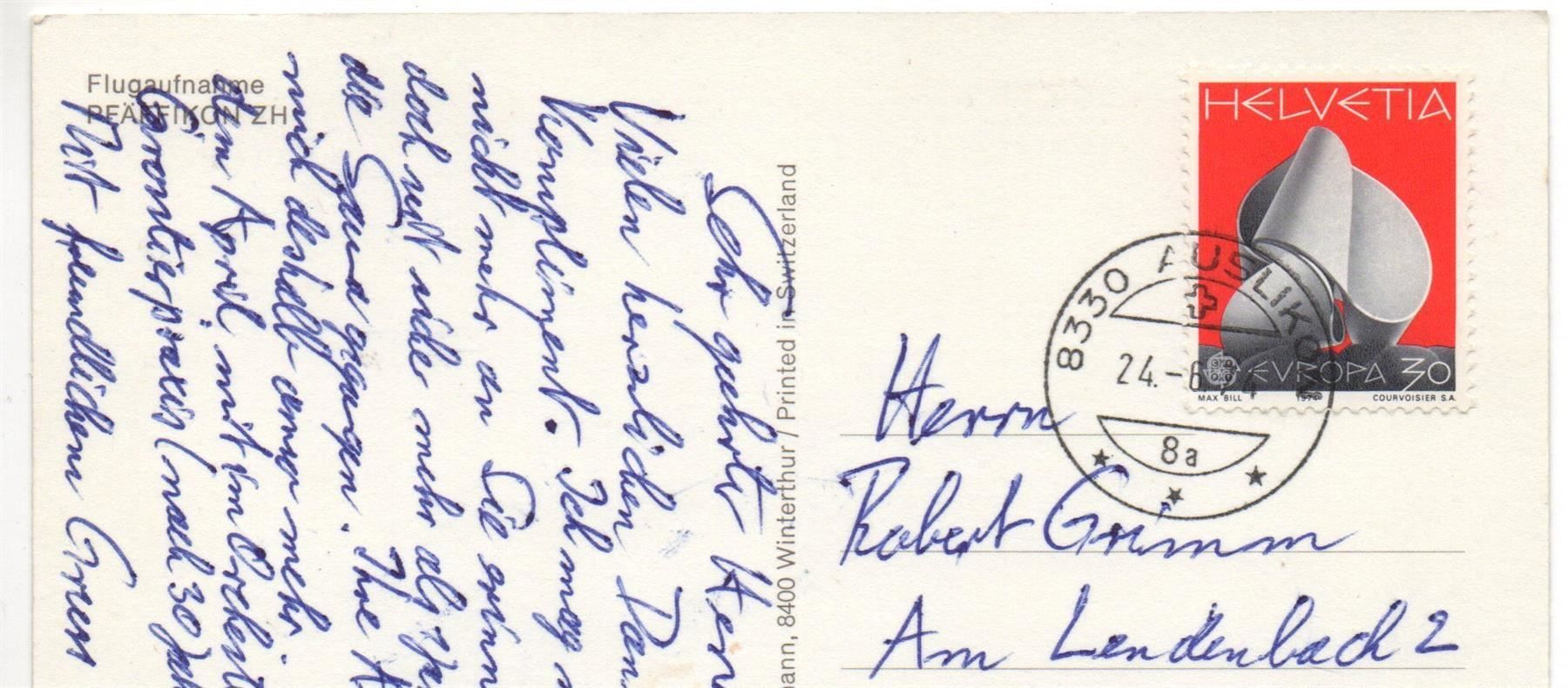 Cartoline postali: PFÄFFIKON ZH Flugaufnahme – Usato da Jona venduto da philajona 1