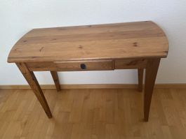 Schreibtisch aus massivem Holz, elegant, mit Schublade