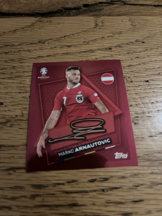 UEFA Euro 2024 Topps Sticker SP AUT signiert (Neu (gemäss Beschreibung ...