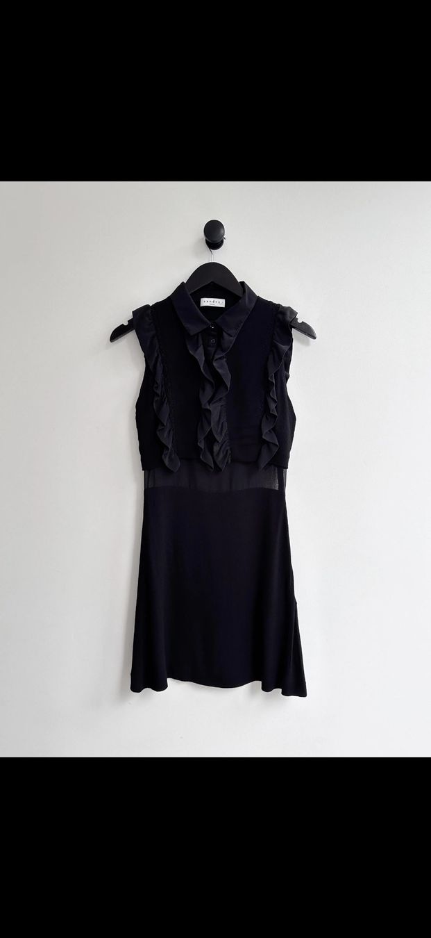 Sandro Kleider: Sandro Black Mini Dress – Gebraucht aus Corsier-sur-Vevey von Kristina.Nova 1